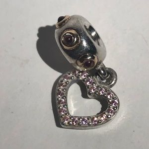 retired be my valentine pandora charm